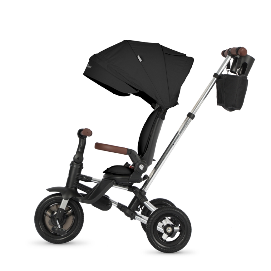QPlay - Triciclo per bambini 5 in 1 NOVA DELUXE nero
