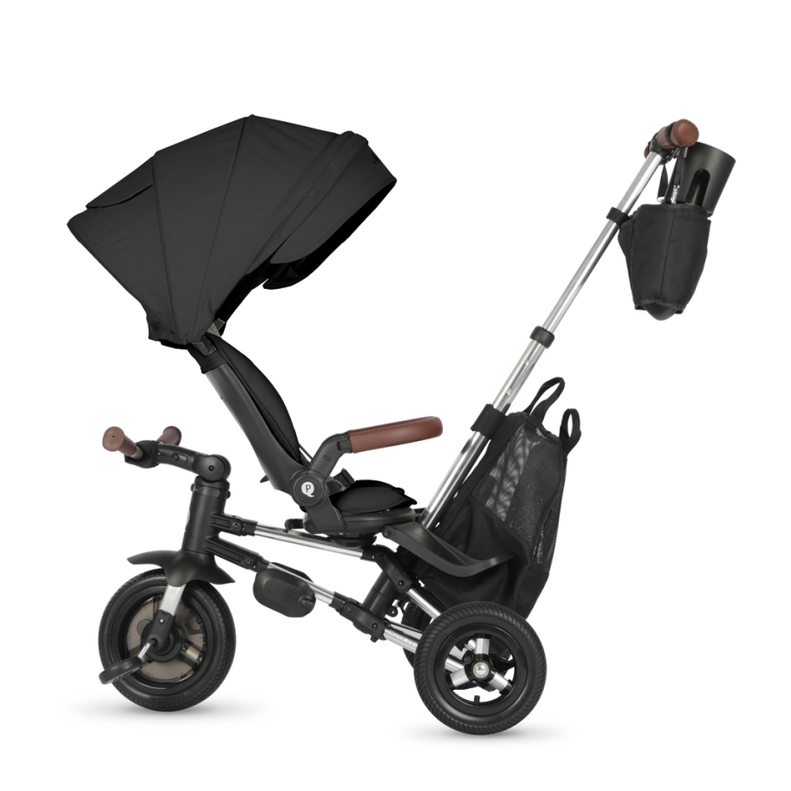 QPlay - Triciclo per bambini 5 in 1 NOVA DELUXE nero