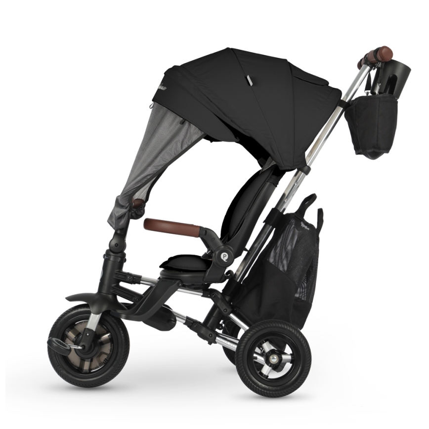 QPlay - Triciclo per bambini 5 in 1 NOVA DELUXE nero