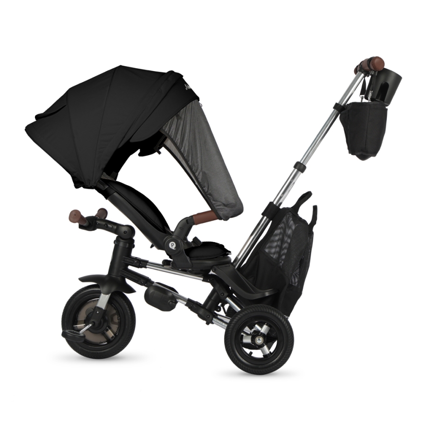 QPlay - Triciclo per bambini 5 in 1 NOVA DELUXE nero