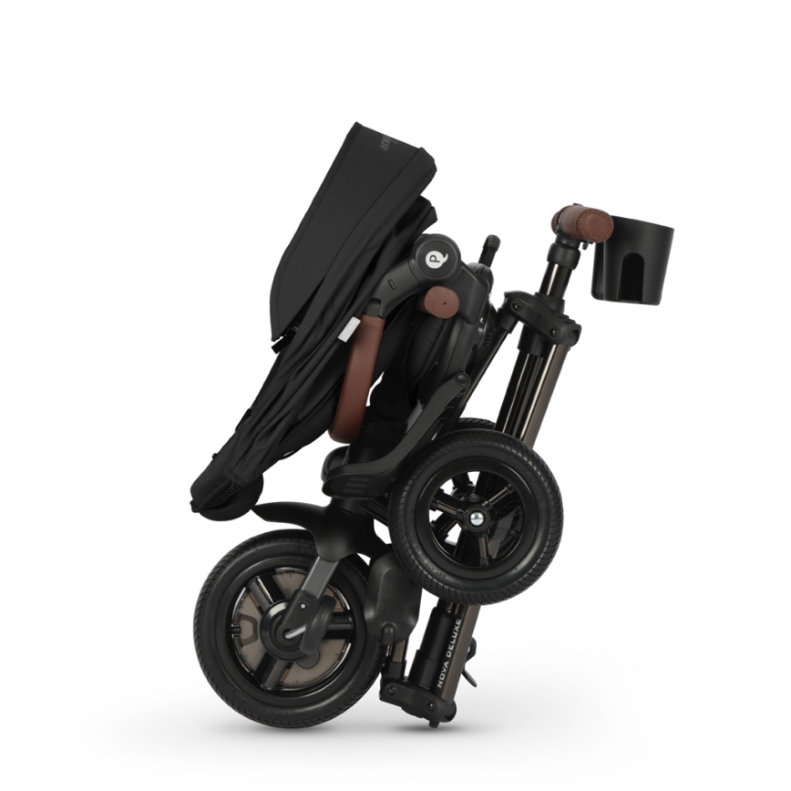 QPlay - Triciclo per bambini 5 in 1 NOVA DELUXE nero