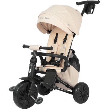 QPlay - Triciclo per bambini 5 in 1 NOVA MAX beige