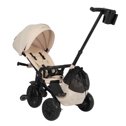 QPlay - Triciclo per bambini 5 in 1 NOVA MAX beige