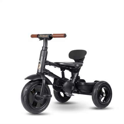 QPlay - Triciclo per bambini 6 in 1 RITO DELUXE grigio