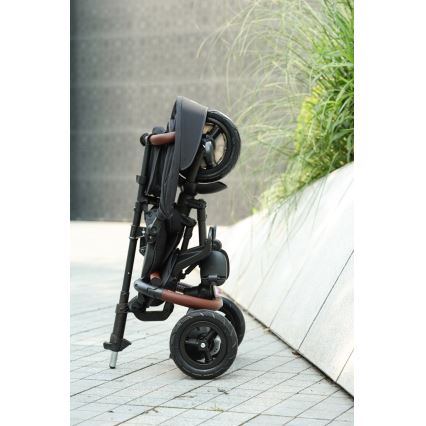 QPlay - Triciclo per bambini 6 in 1 RITO DELUXE grigio