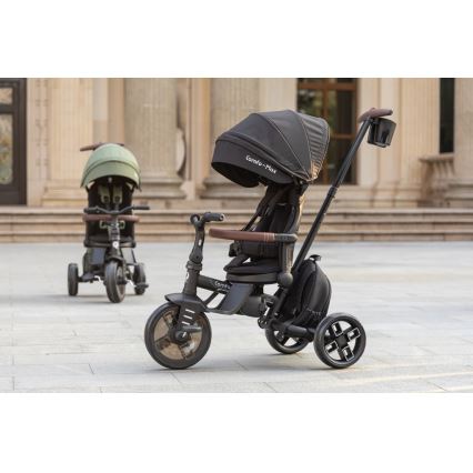 QPlay - Triciclo per bambini 7 in 1 COMFO MAX grigio