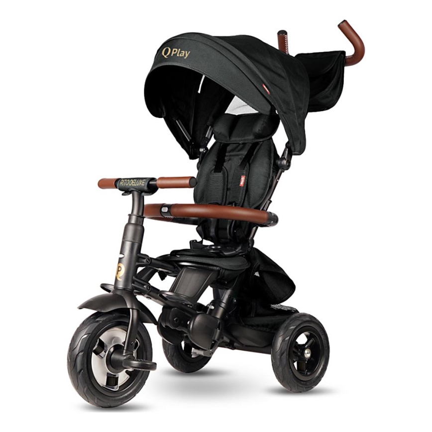 QPlay - Triciclo per bambini RITO DELUXE (Limited special edition) nero
