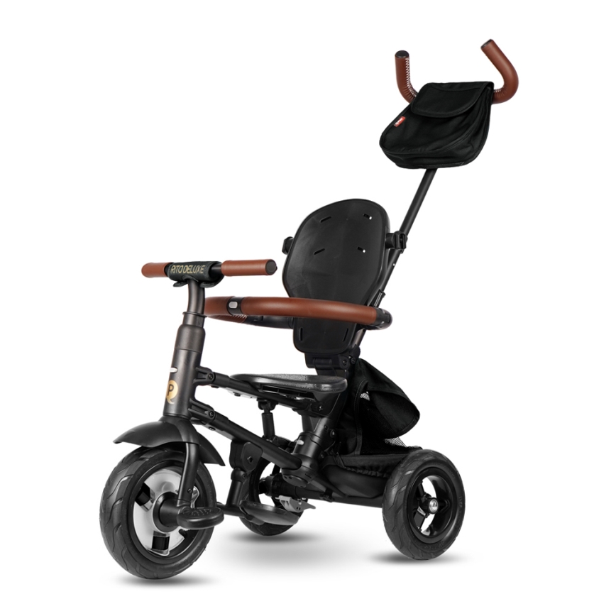 QPlay - Triciclo per bambini RITO DELUXE (Limited special edition) nero