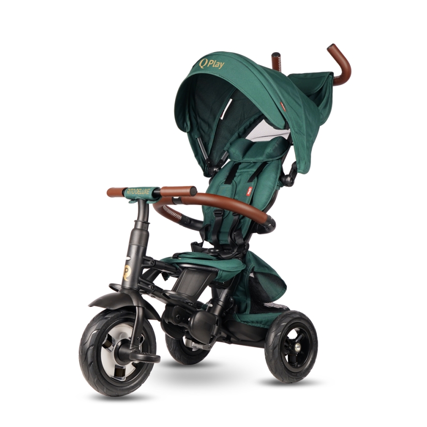 QPlay - Triciclo per bambini RITO DELUXE (Limited special edition) verde