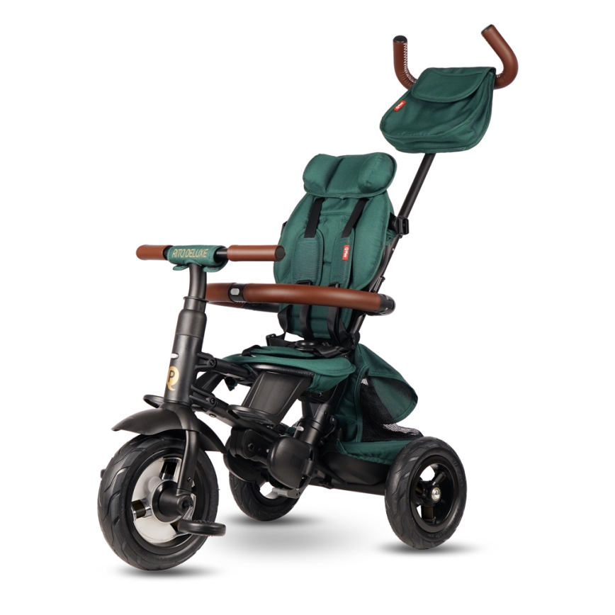 QPlay - Triciclo per bambini RITO DELUXE (Limited special edition) verde