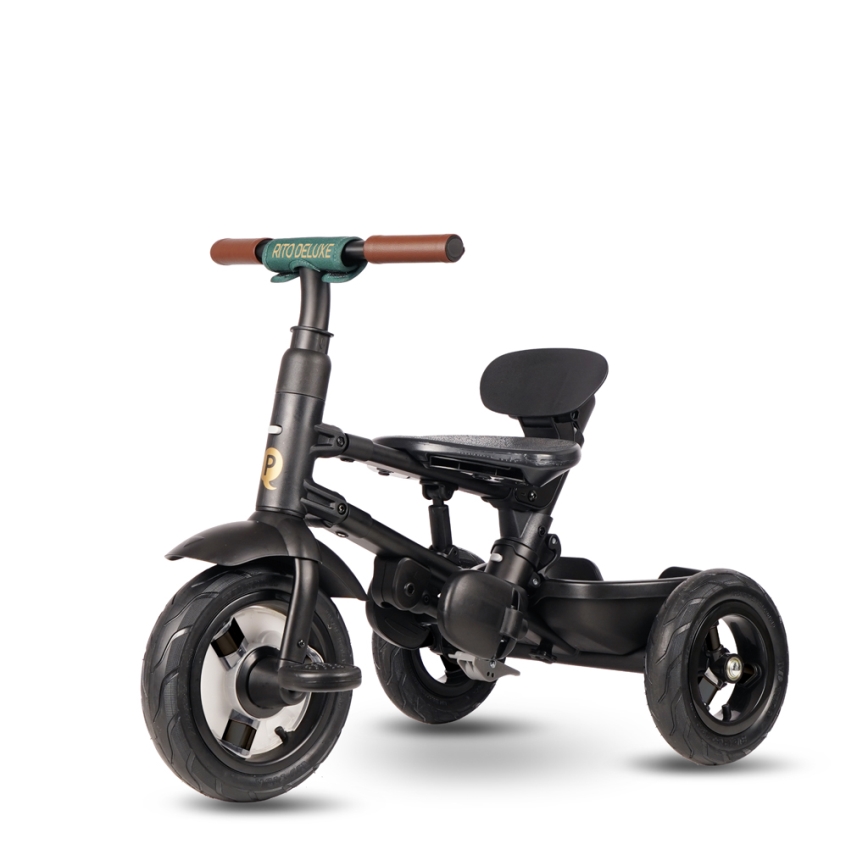 QPlay - Triciclo per bambini RITO DELUXE (Limited special edition) verde