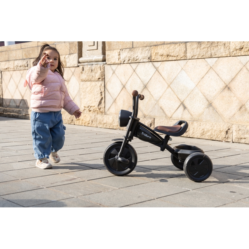 QPlay - Triciclo per bambini TRIDURO nero
