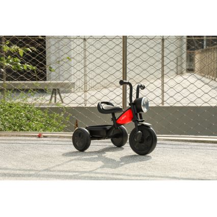 QPlay - Triciclo per bambini TRIDURO nero/rosso