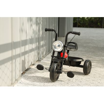QPlay - Triciclo per bambini TRIDURO nero/rosso