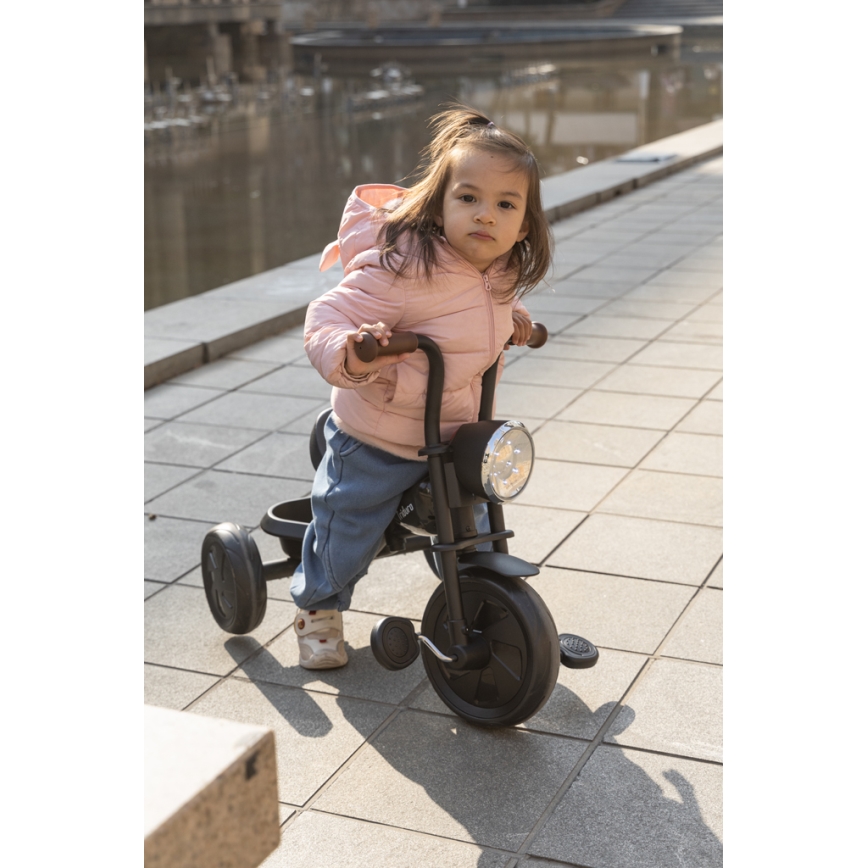 QPlay - Triciclo per bambini TRIDURO nero/rosso