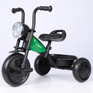 QPlay - Triciclo per bambini TRIDURO nero/verde