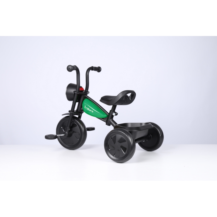 QPlay - Triciclo per bambini TRIDURO nero/verde