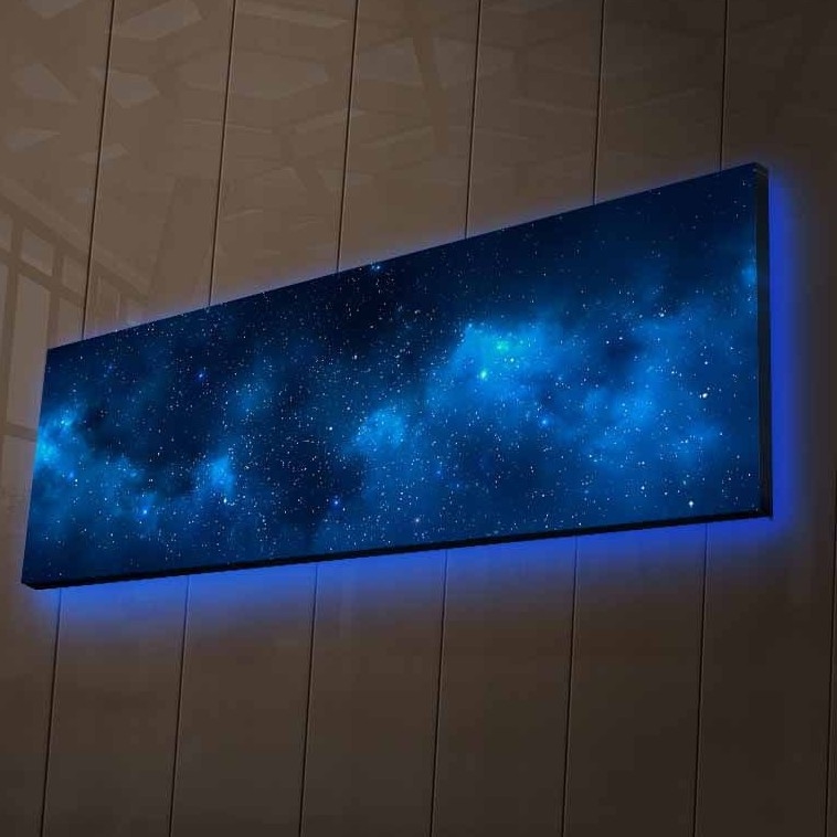 Quadro LED decorativo luminoso LED/2x9V 6LR61