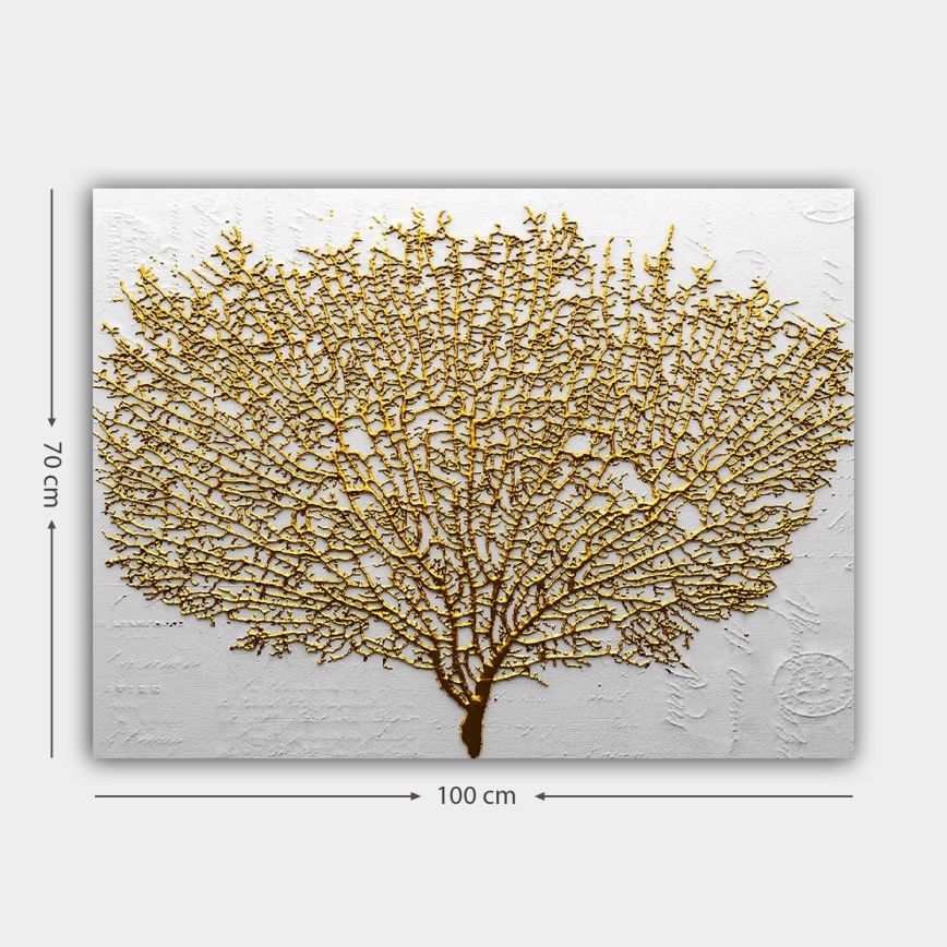 Trintura Quadro Da Parete In Legno Di Acacia Con Simbolo OM - 10 Cm, Decorazione Minimal