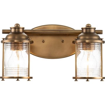 Quintiesse - Applique da bagno ASHLAND BAY 2xE27/60W/230V IP44 bronzo