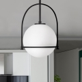 Quintiesse - Lampada a sospensione su asta SOMERSET 1xE27/60W/230V Ø 28,9 cm, nero