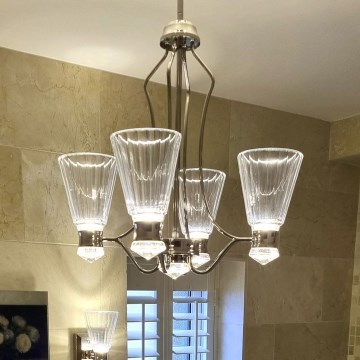 Quintiesse - Lampada da bagno su asta LED KAYVA LED/24W/230V IP44 cromo lucido