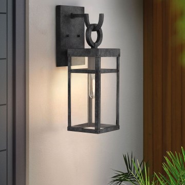 Quintiesse - Lampada da parete esterna PORTER M 1xE27/60W/230V IP44 nera