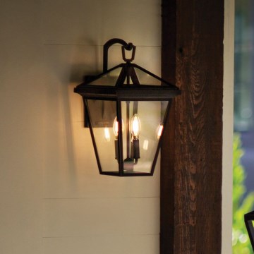 Quintiesse - Lampada da parete per esterni ALFORD M 2xE14/40W/230V IP44 nera