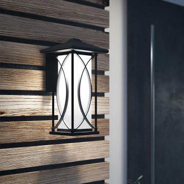 Quintiesse - Lampada da parete per esterni ASHBERN M 1xE27/60W/230V IP44 nera