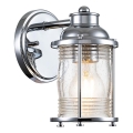 Quintiesse - Lampada da parete per esterni ASHLAND BAY 1xE27/60W/230V IP44 cromo lucido