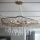 Quintiesse - Lampadario a cavo LAGUNA 6xE14/40W/230V diam. 91,4 cm dorato