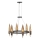 Quintiesse - Lampadario a sospensione con cavo WILLOW 6xE14/40W/230V Ø 61 cm oro/nero