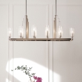 Quintiesse - Lampadario a stelo KIMROSE 10xE14/40W/230V cromo lucido