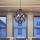 Quintiesse - Lampadario da esterno a catena BLACKSMITH 5xE14/40W/230V Ø 66,4 cm IP44 nero