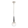 Quintiesse - Lampadario su asta MARILYN 1xE27/60W/230V diam. 19,5 cm cromo lucido/nero