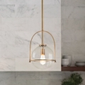 Quintiesse - Lampadario su asta SOMERSET 1xE27/60W/230V Ø 28,9 cm bronzo