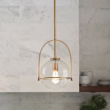 Quintiesse - Lampadario su asta SOMERSET 1xE27/60W/230V Ø 28,9 cm bronzo