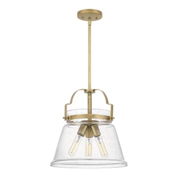 Quintiesse - Lampadario su asta WIMBERLEY 3xE27/60W/230V Ø 35,6 cm, finitura oro