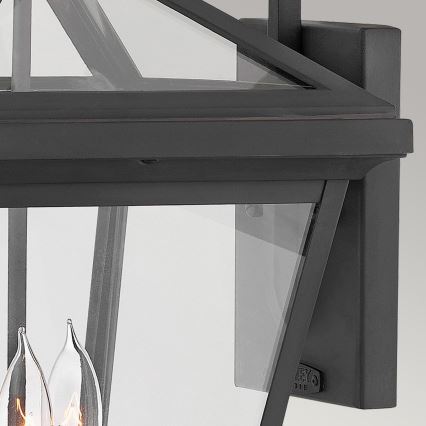 Quintiesse - Applique da esterno ALFORD L 3xE14/40W/230V IP44 nera