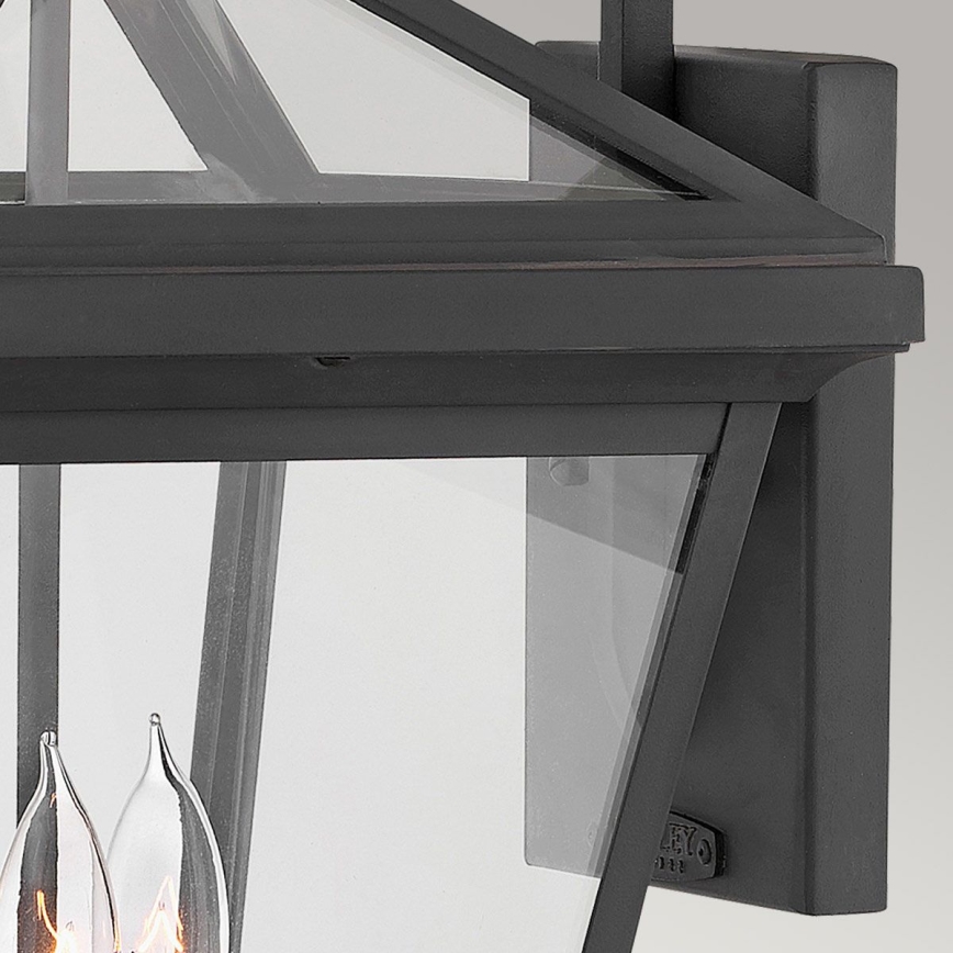 Quintiesse - Applique da esterno ALFORD L 3xE14/40W/230V IP44 nera