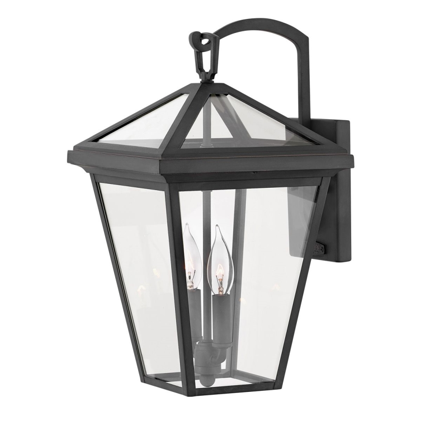 Quintiesse - Lampada da parete per esterni ALFORD M 2xE14/40W/230V IP44 nera