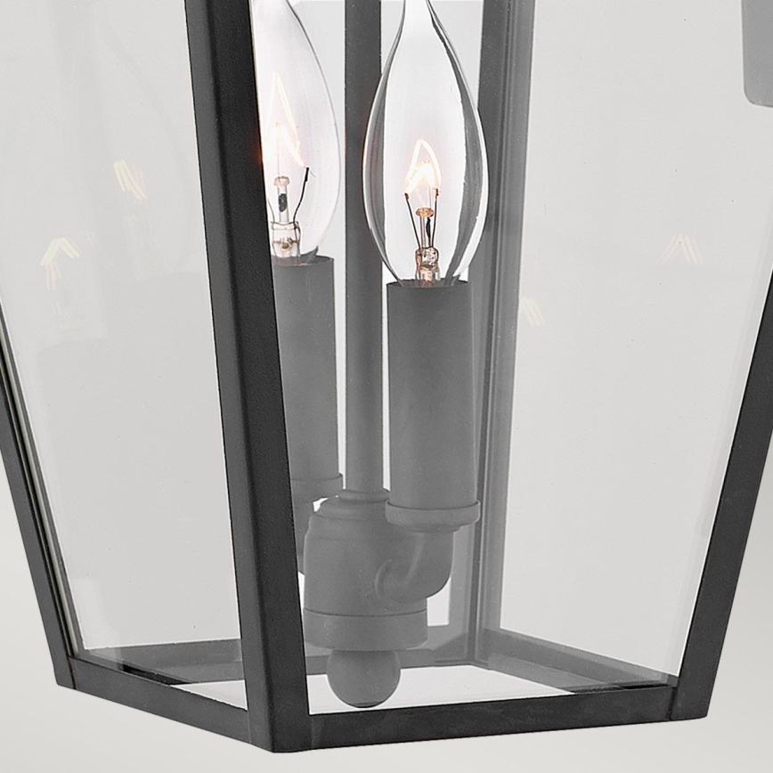 Quintiesse - Lampada da parete per esterni ALFORD M 2xE14/40W/230V IP44 nera