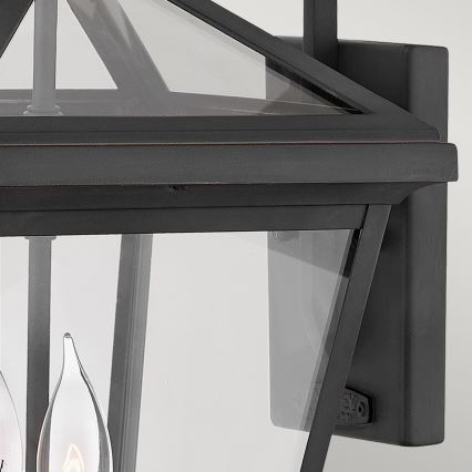 Quintiesse - Lampada da parete per esterni ALFORD M 2xE14/40W/230V IP44 nera