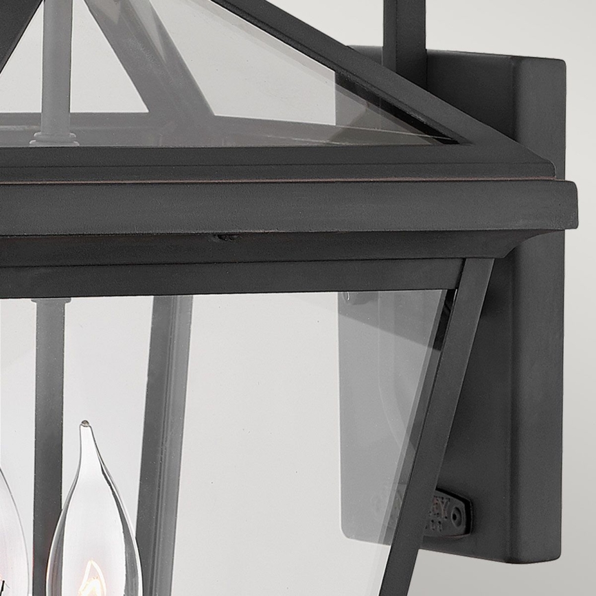 Quintiesse - Lampada da parete per esterni ALFORD M 2xE14/40W/230V IP44 nera