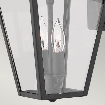 Quintiesse - Lampada da parete per esterni ALFORD S 2xE14/40W/230V IP44 nera