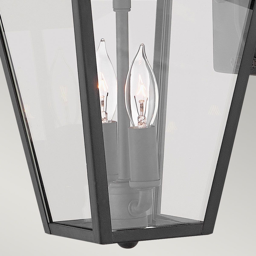 Quintiesse - Lampada da parete per esterni ALFORD S 2xE14/40W/230V IP44 nera