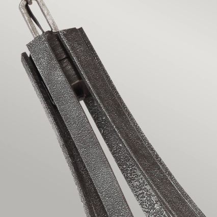 Quintiesse - Lampadario con catena ANGELO 6xE27/60W/230V finitura rovere