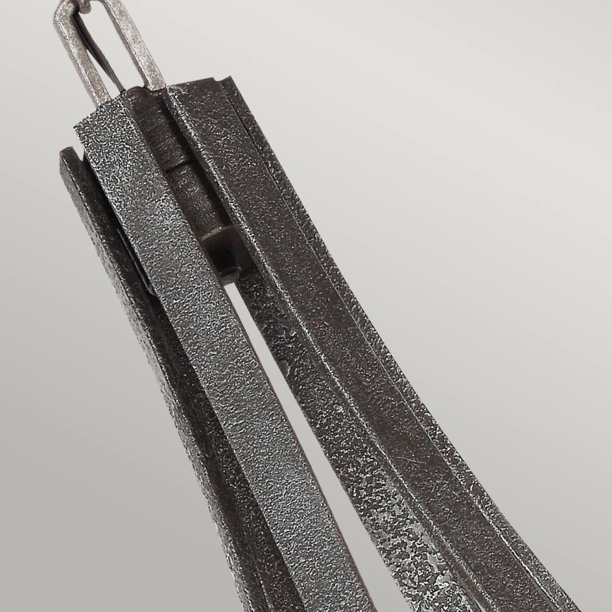 Quintiesse - Lampadario con catena ANGELO 6xE27/60W/230V finitura rovere