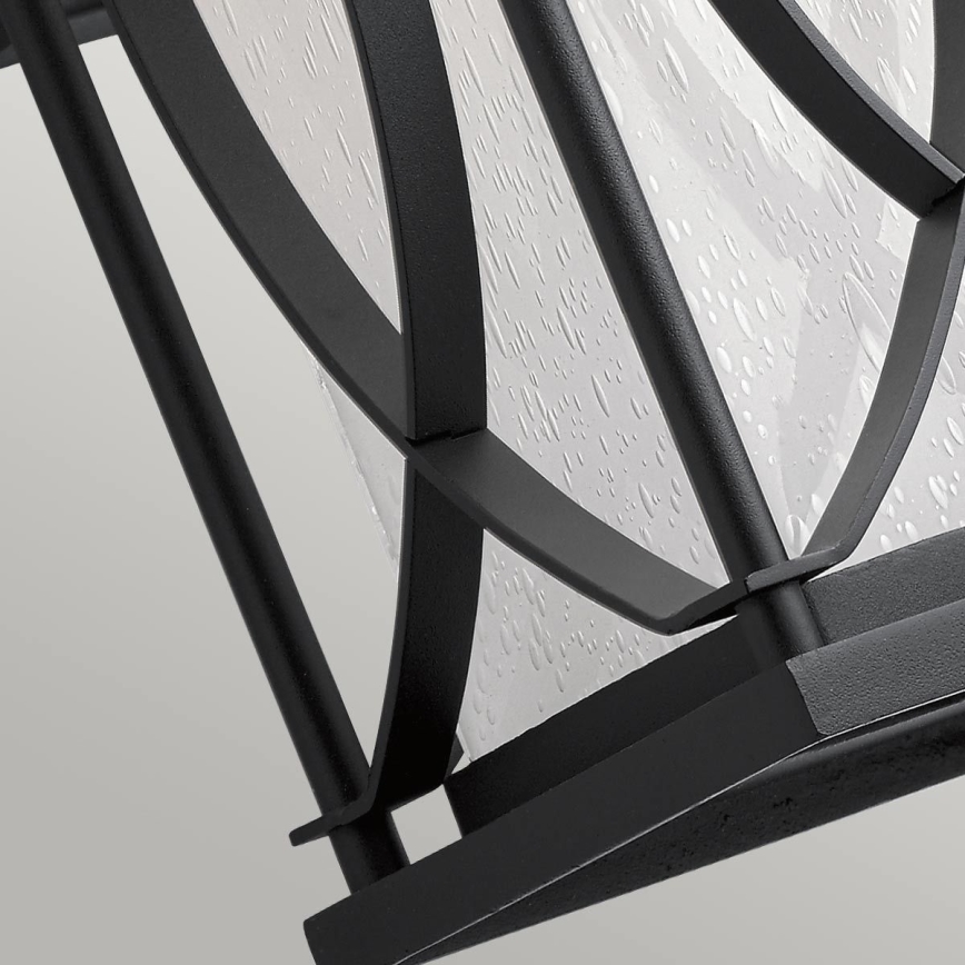 Quintiesse - Lampada da parete per esterni ASHBERN M 1xE27/60W/230V IP44 nera