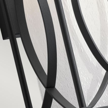 Quintiesse - Lampada da parete per esterni ASHBERN M 1xE27/60W/230V IP44 nera